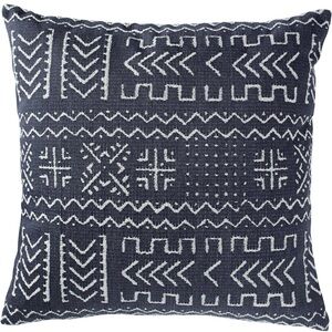 2 mudcloth-inspired decorative throws pillows